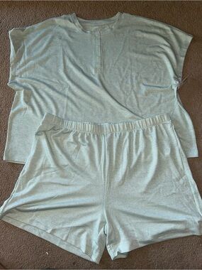 Joe Fresh Light Sage Green Women's 2-Piece Sleep Set